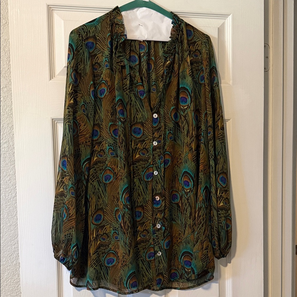 Show Me Your MuMu Alicia Blouse Peacock